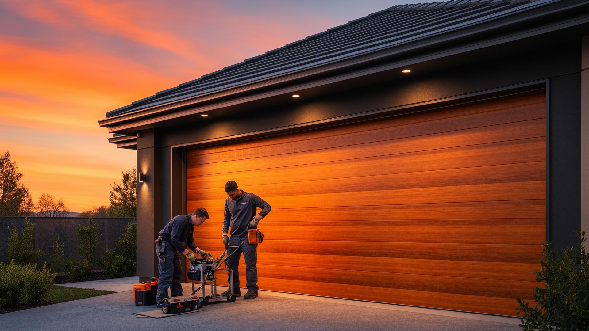 Professional garage door service technician in Hemet, CA